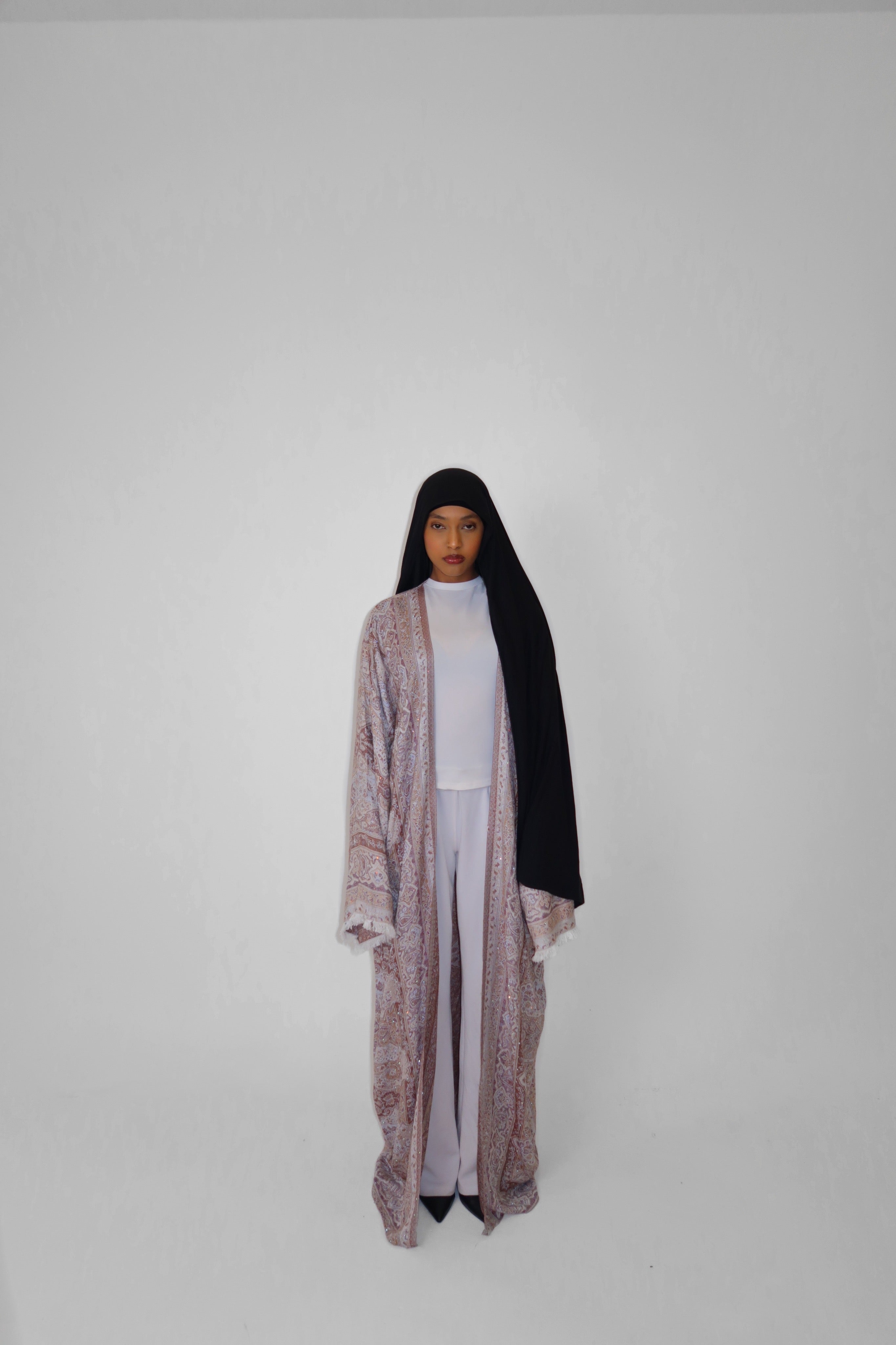 CHAMPAGNE BLUSH ABAYA